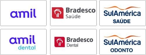 Sul America Saúde, Bradesco Saúde, Amil Dental